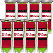 PACK DE 8 TUBES DE 3 BALLES DE PADEL WILSON RUSH 100