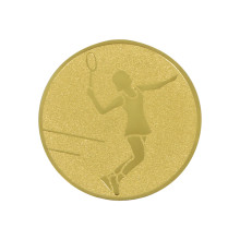 PASTILLES MEDAILLE TENNIS FEMME (ALU - 50MM)