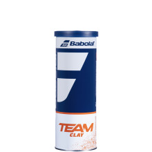 TUBE DE 3 BALLES BABOLAT TEAM CLAY