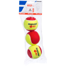 SACHET DE 3 BALLES BABOLAT RED FELT