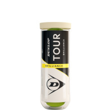 TUBE DE 3 BALLES DUNLOP TOUR BRILLIANCE