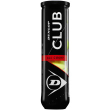 TUBE DE 4 BALLES DUNLOP CLUB ALL COURT