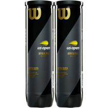 BIPACK DE 4 BALLES WILSON US OPEN