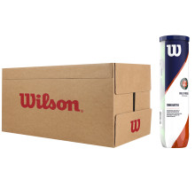 CARTON DE 18 TUBES DE 4 BALLES WILSON ROLAND GARROS OFFICIAL CLAY
