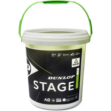 BARIL 60 BALLES DUNLOP STAGE 1 VERTES