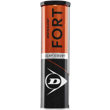 TUBE DE 4 BALLES DUNLOP FORT CLAY COURT