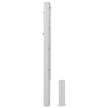 PAIRE DE POTEAUX EN ALU ROND 83 MM LIVRES AVEC FOURREAUX
