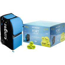 PACK SLINGER GRAND SLAM PACK + CARTON DE 72 BALLES(SANS PRESSION) SLINGER BY DUNLOP FORT XTRA LIFE