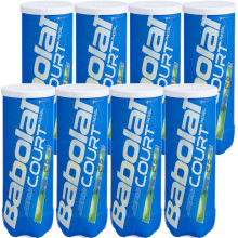 PACK DE 8 TUBES DE 3 BALLES DE PADEL BABOLAT COURT