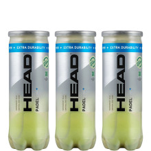 TRIPACK DE 3 BALLES HEAD PADEL PRO +