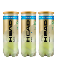TRIPACK DE 3 BALLES HEAD PADEL PRO S +