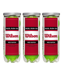 TRIPACK DE 3 BALLES DE PADEL WILSON RUSH 100