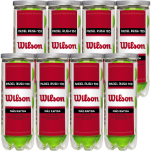 PACK DE 8 TUBES DE 3 BALLES DE PADEL WILSON RUSH 100