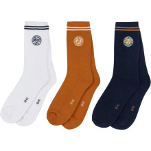 3 PAIRES DE CHAUSSETTES ROLAND-GARROS SPORT