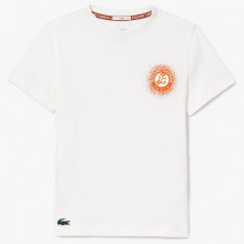 T-SHIRT LACOSTE JUNIOR ROLAND-GARROS SPRAY LOGO
