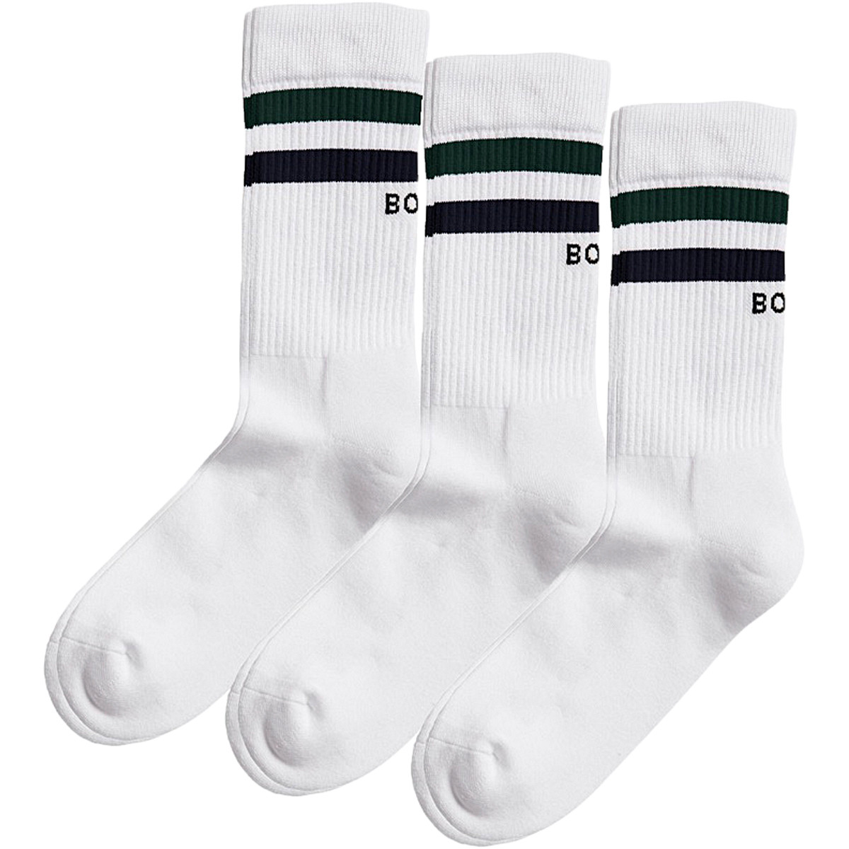 3 PAIRES DE CHAUSSETTES BJORN BORG BANDES (MID)
