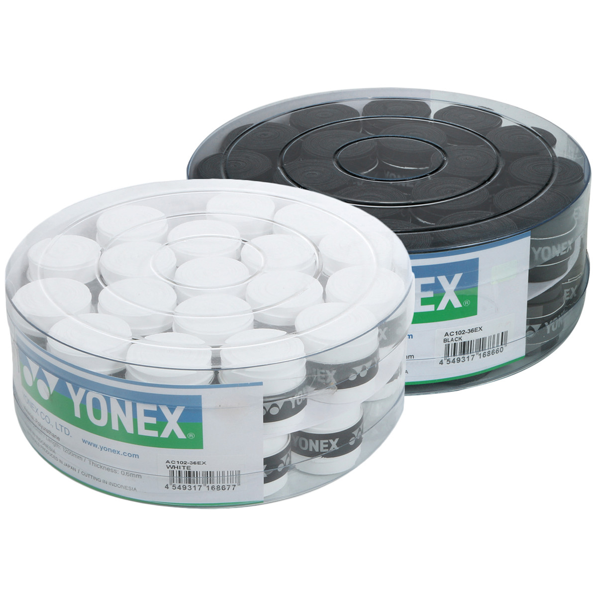 SURGRIPS YONEX FIN AC102 BLANC - BOITE DE 36 SURGRIPS