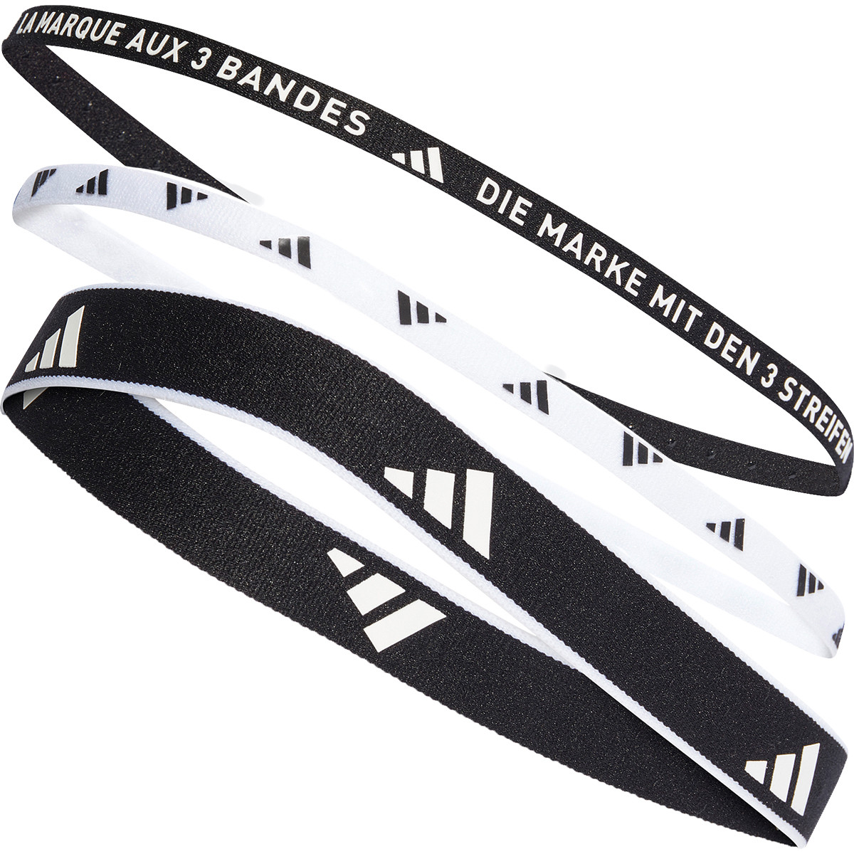 3 BANDEAUX ADIDAS LARGEURS MULTIPLES TRAINING