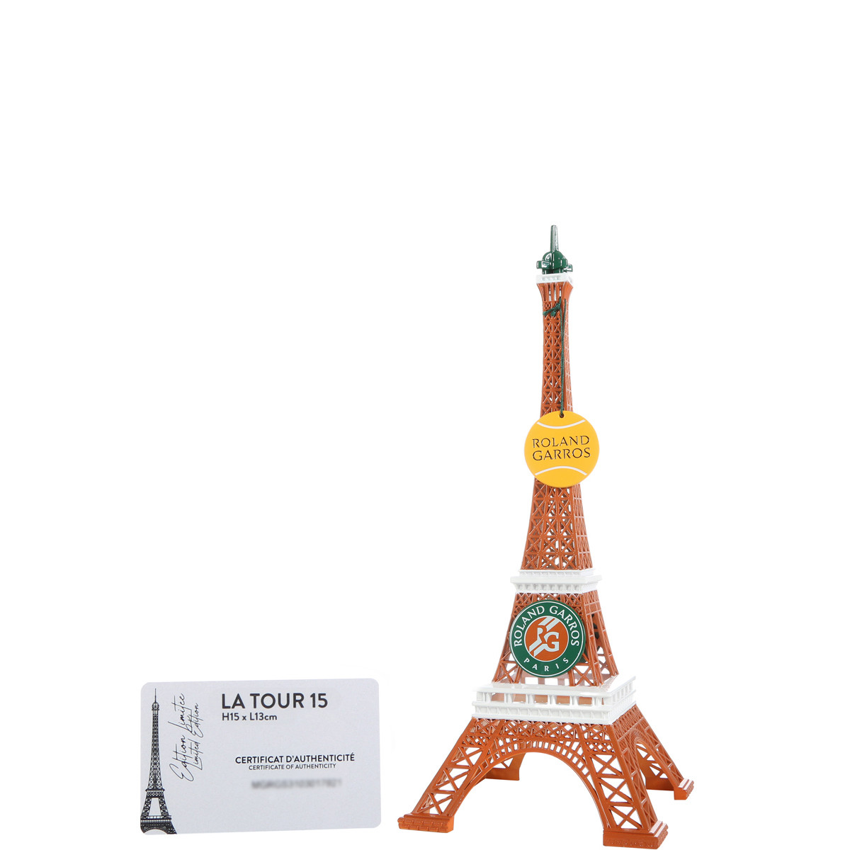 MINI TOUR EIFFEL ROLAND GARROS (15,5X6X6 CM)