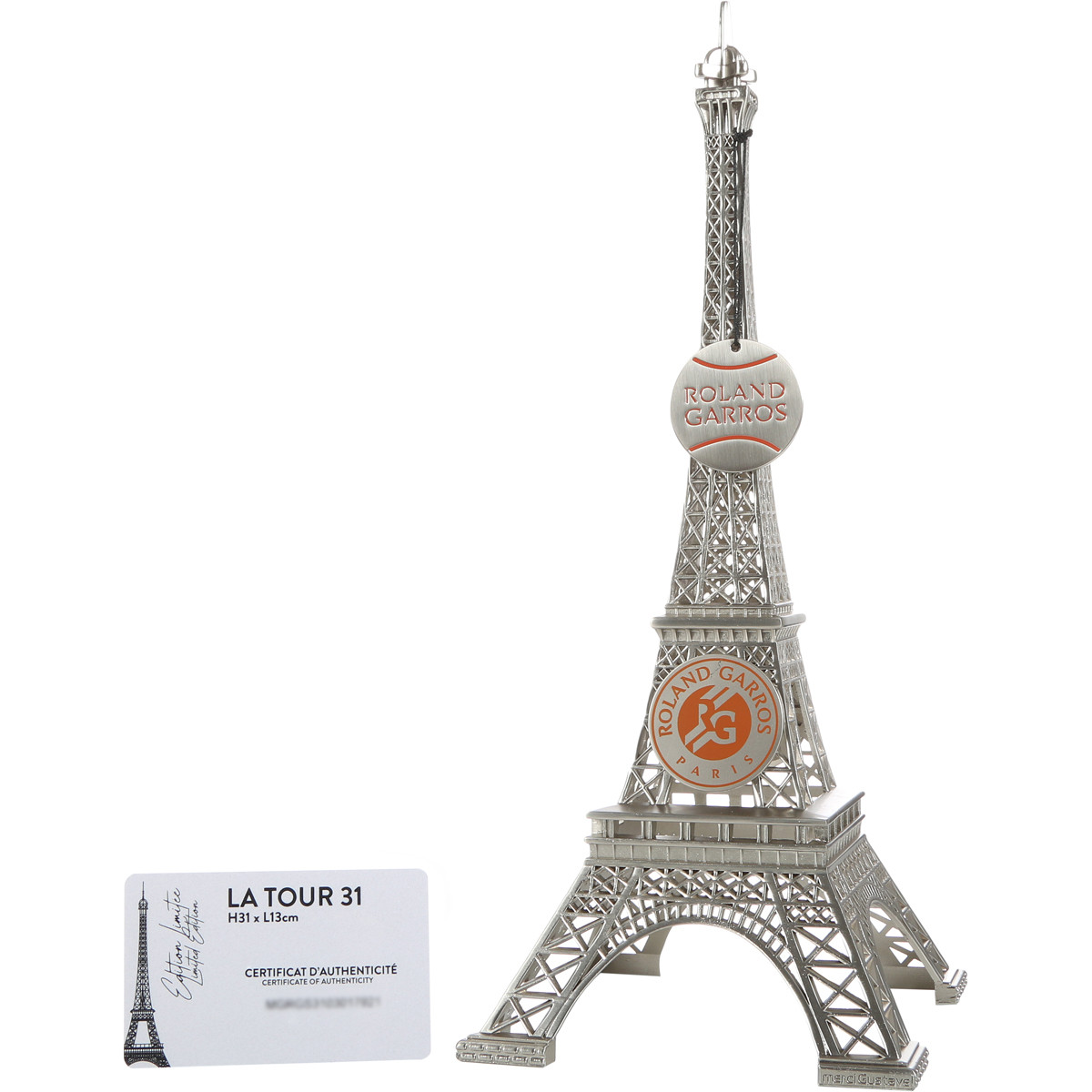 TOUR EIFFEL ROLAND GARROS 31CM AVEC BOITE