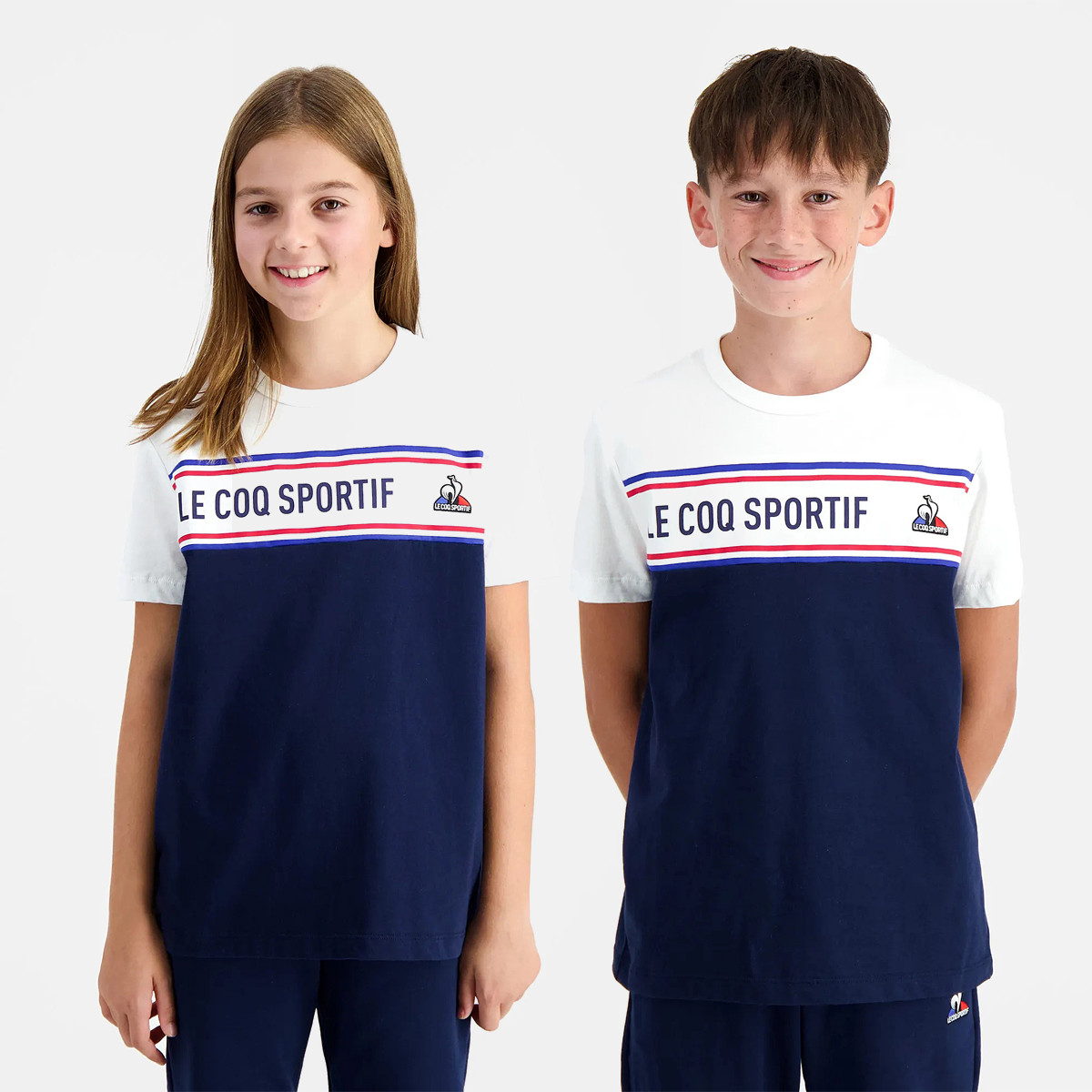 T-SHIRT LE COQ SPORTIF JUNIOR TRICOLORE