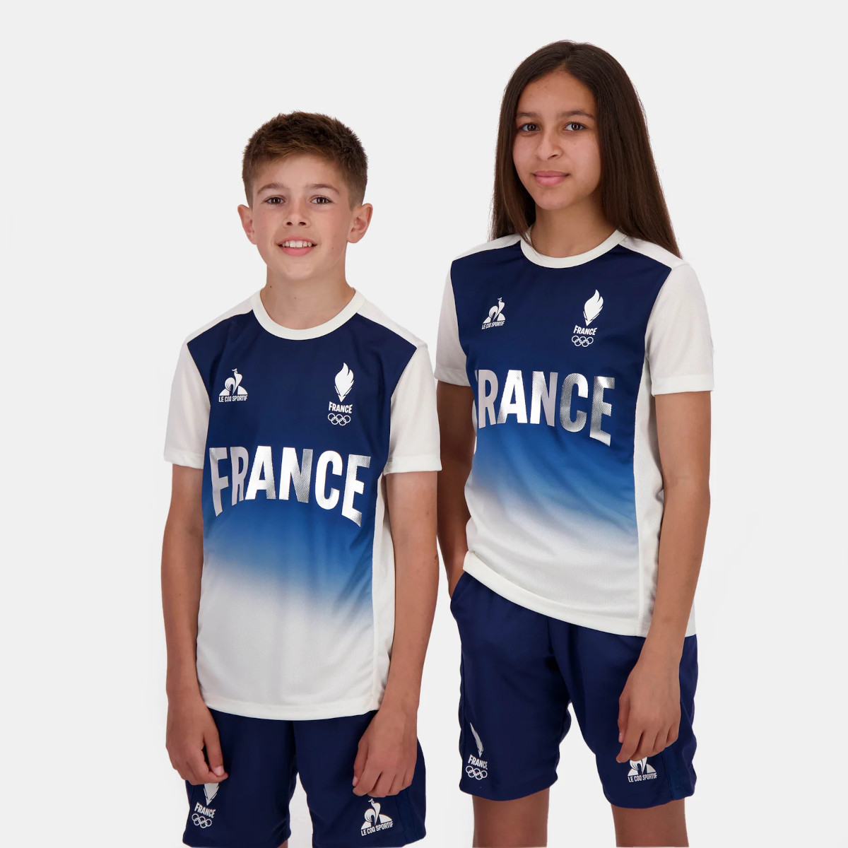T-SHIRT LE COQ SPORTIF JUNIOR FRANCE OLYMPIQUE PERFORMANCE