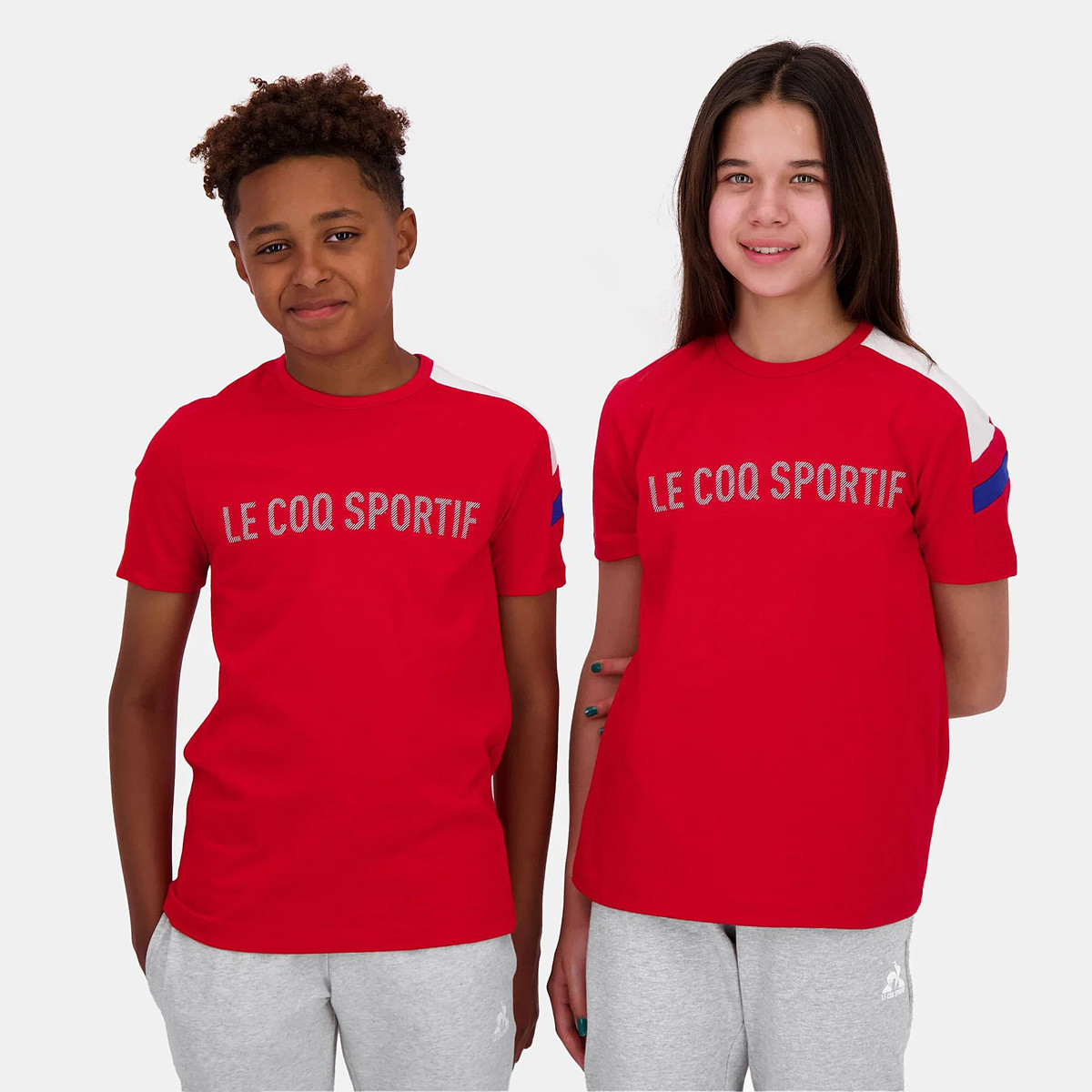 T-SHIRT LE COQ SPORTIF JUNIOR TRICOLORE