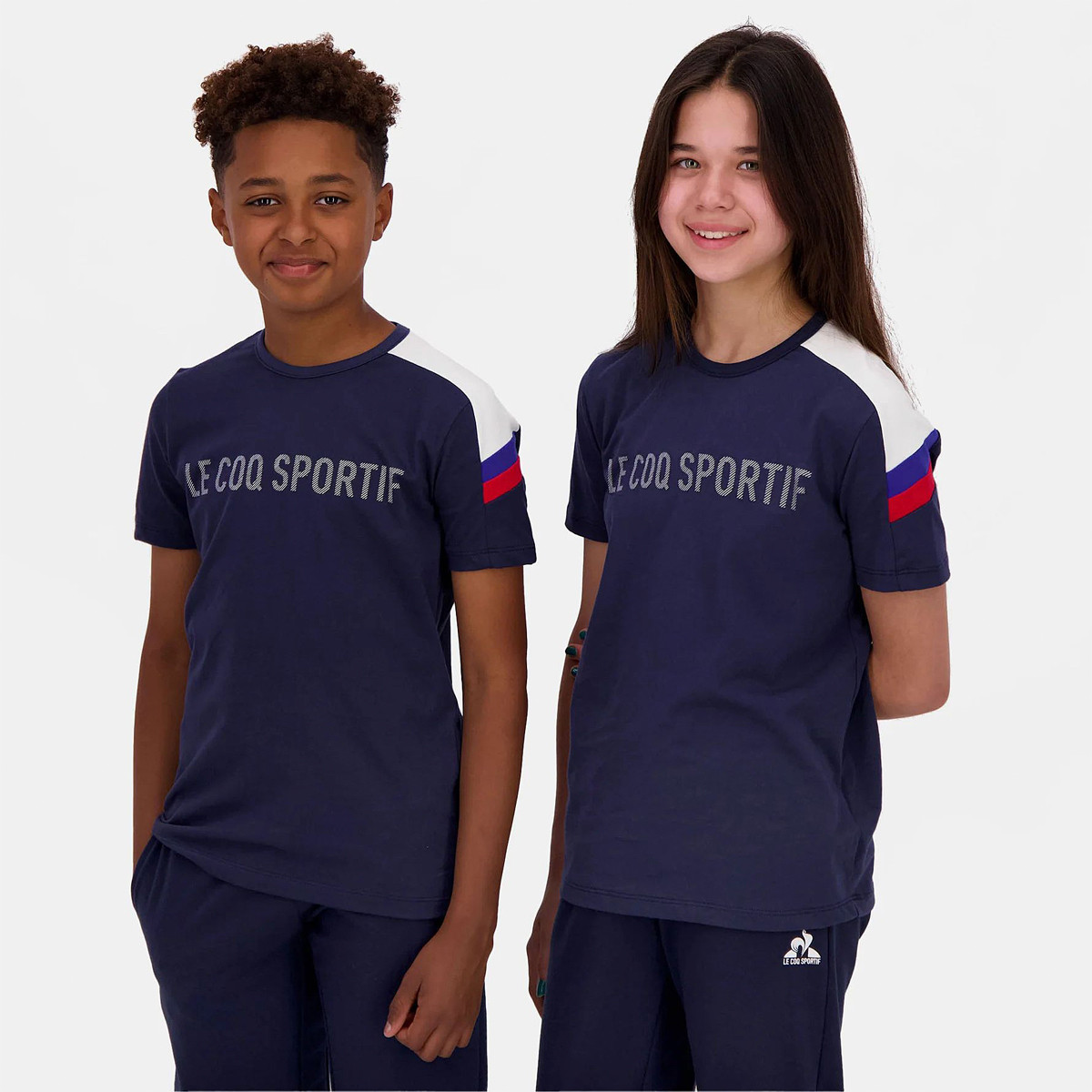 T-SHIRT LE COQ SPORTIF JUNIOR TRICOLORE