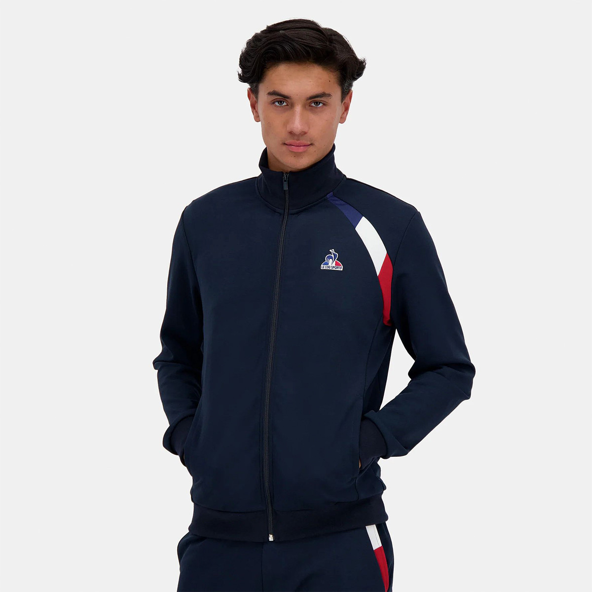SWEAT LE COQ SPORTIF TRICOLORE FZ