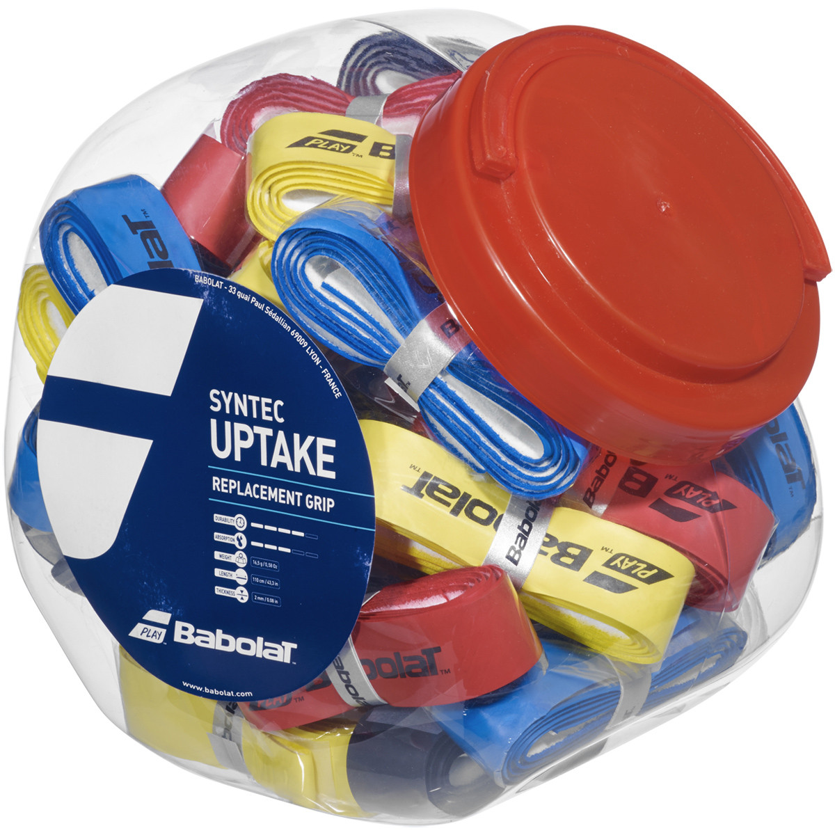 BOCAL DE 30 GRIPS BABOLAT UPTAKE