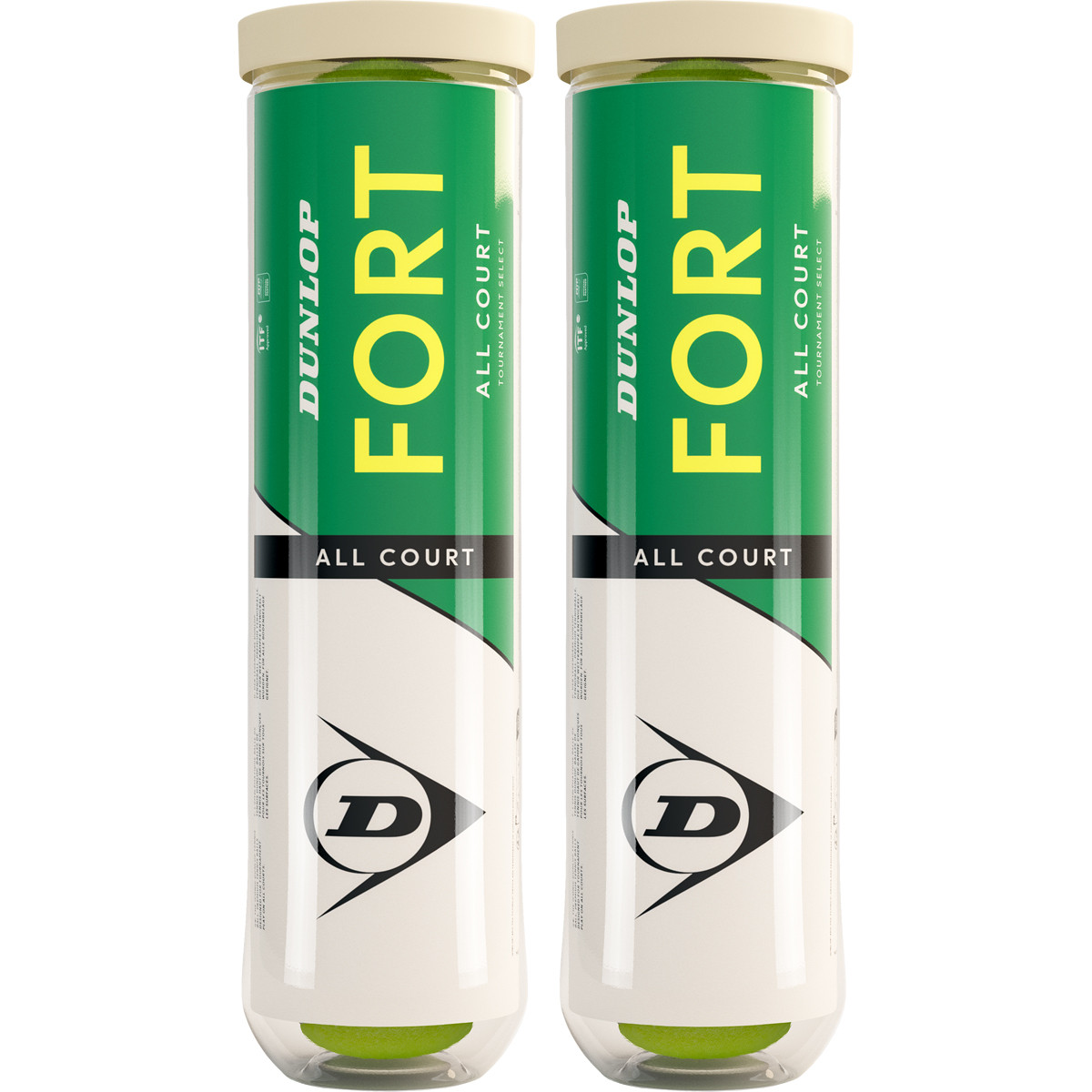 BIPACK DE 4 BALLES DUNLOP FORT TOURNAMENT SELECT