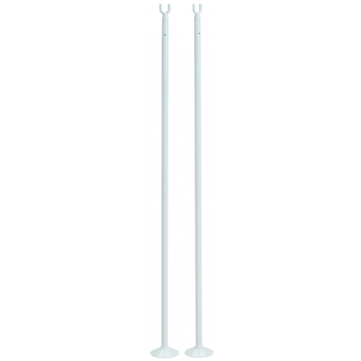 POTEAUX DE SIMPLE DE TENNIS PRO COLORIS BLANC