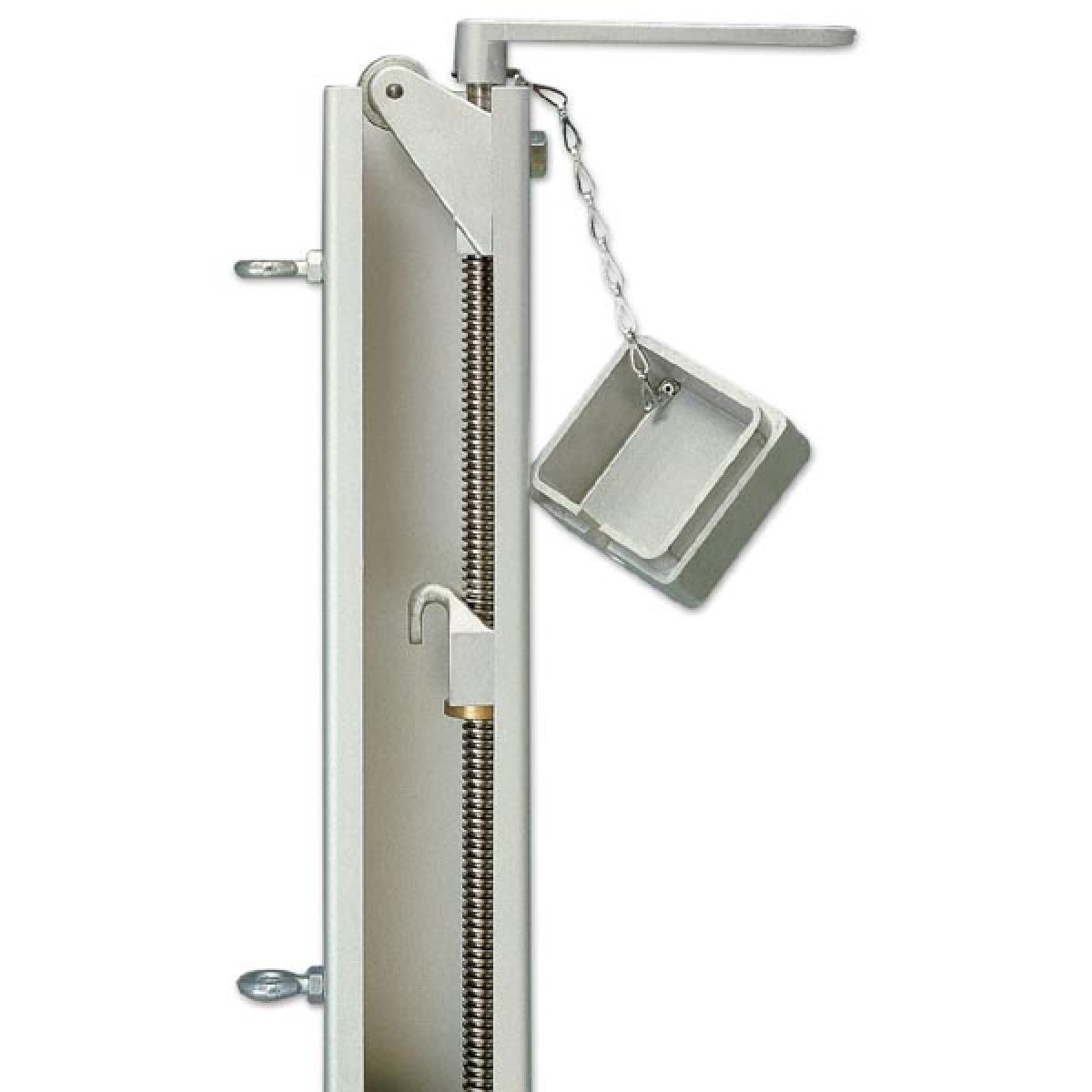 PAIRE DE POTEAUX ALU BLANC TUBE CARRE 80MM