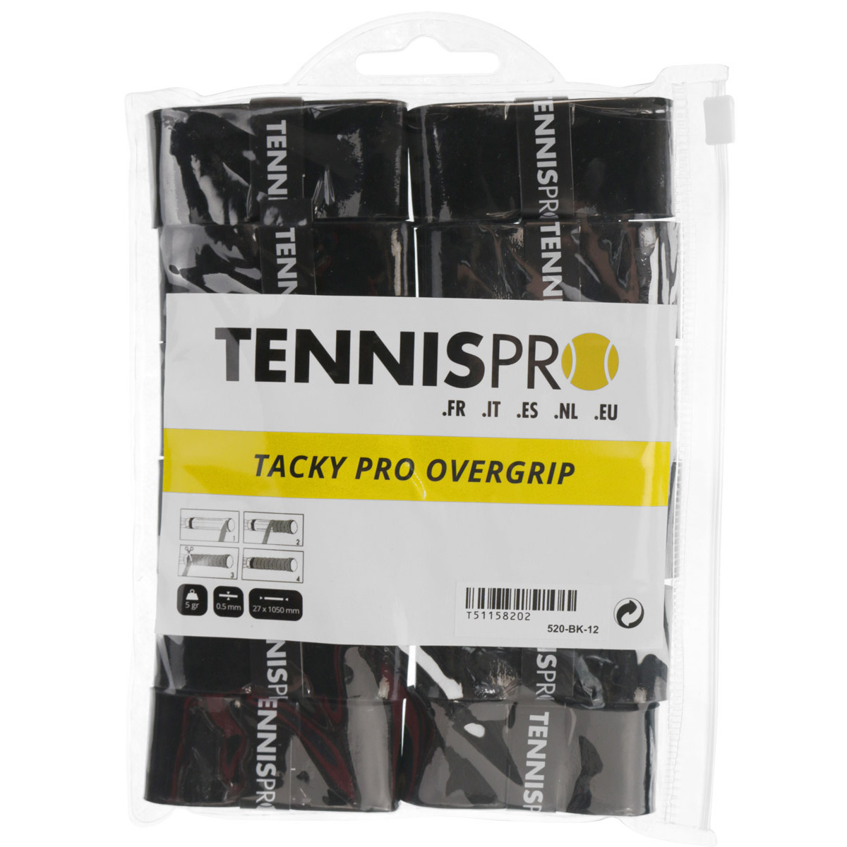 12 SURGRIPS TENNISPRO TACKY PRO 2.0