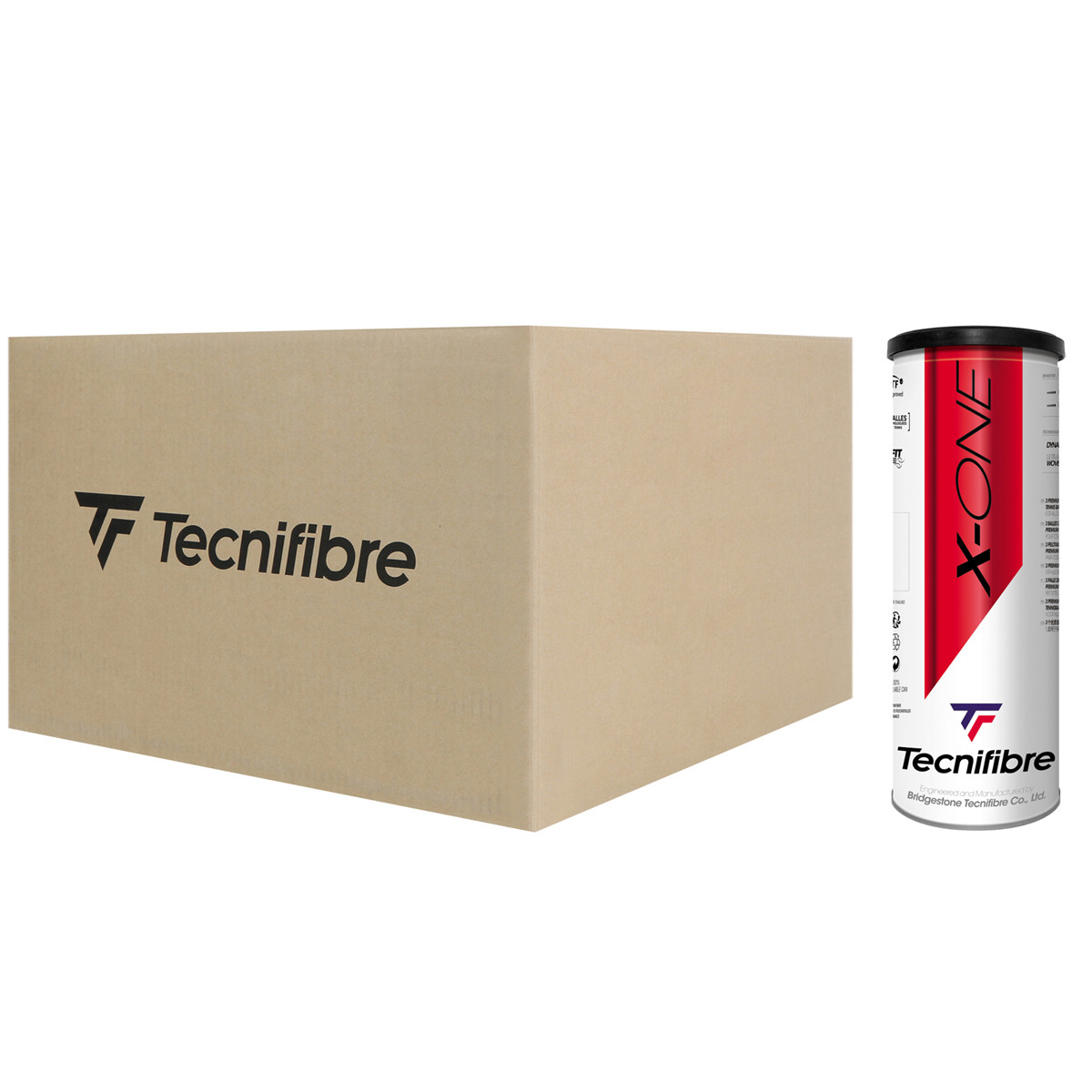 CARTON DE 36 TUBES DE 3 BALLES TECNIFIBRE X ONE