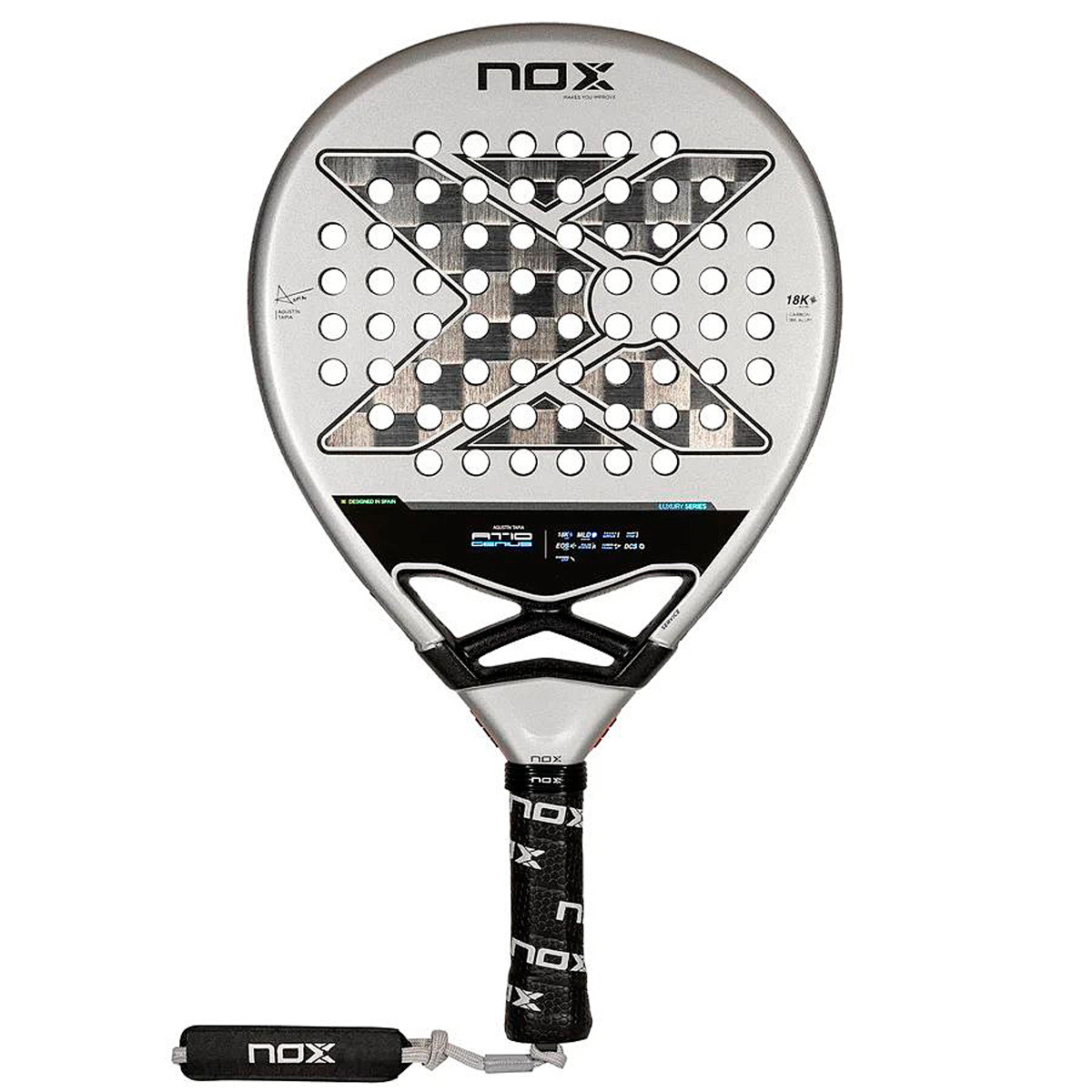 RAQUETTE DE PADEL NOX AT10 GENIUS 18K BY AGUSTIN TAPIA