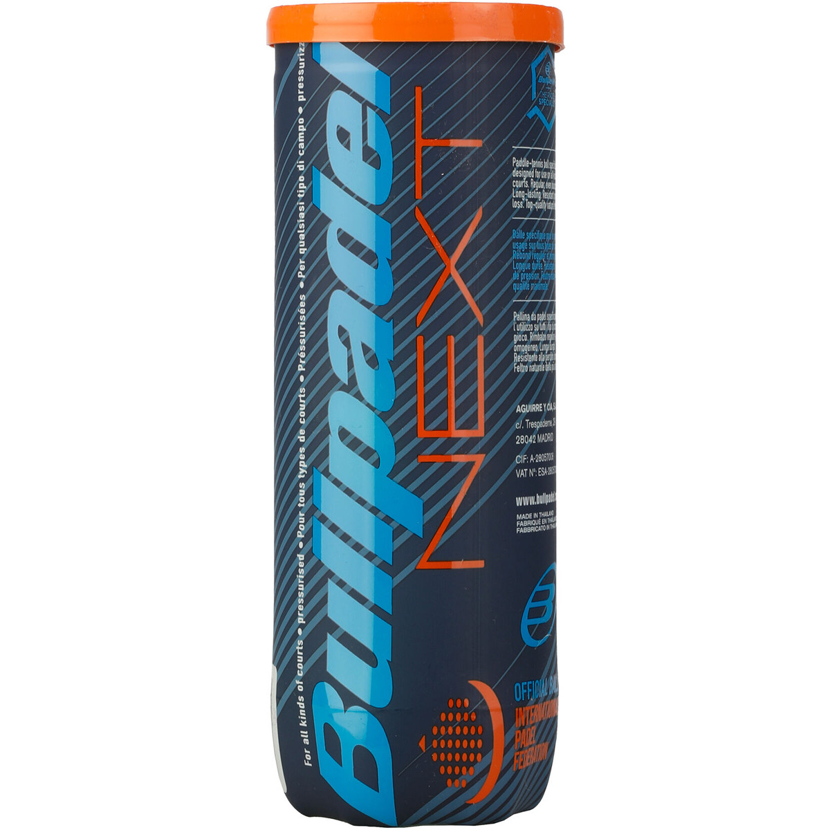 TUBE DE 3 BALLES BULLPADEL FIP NEXT