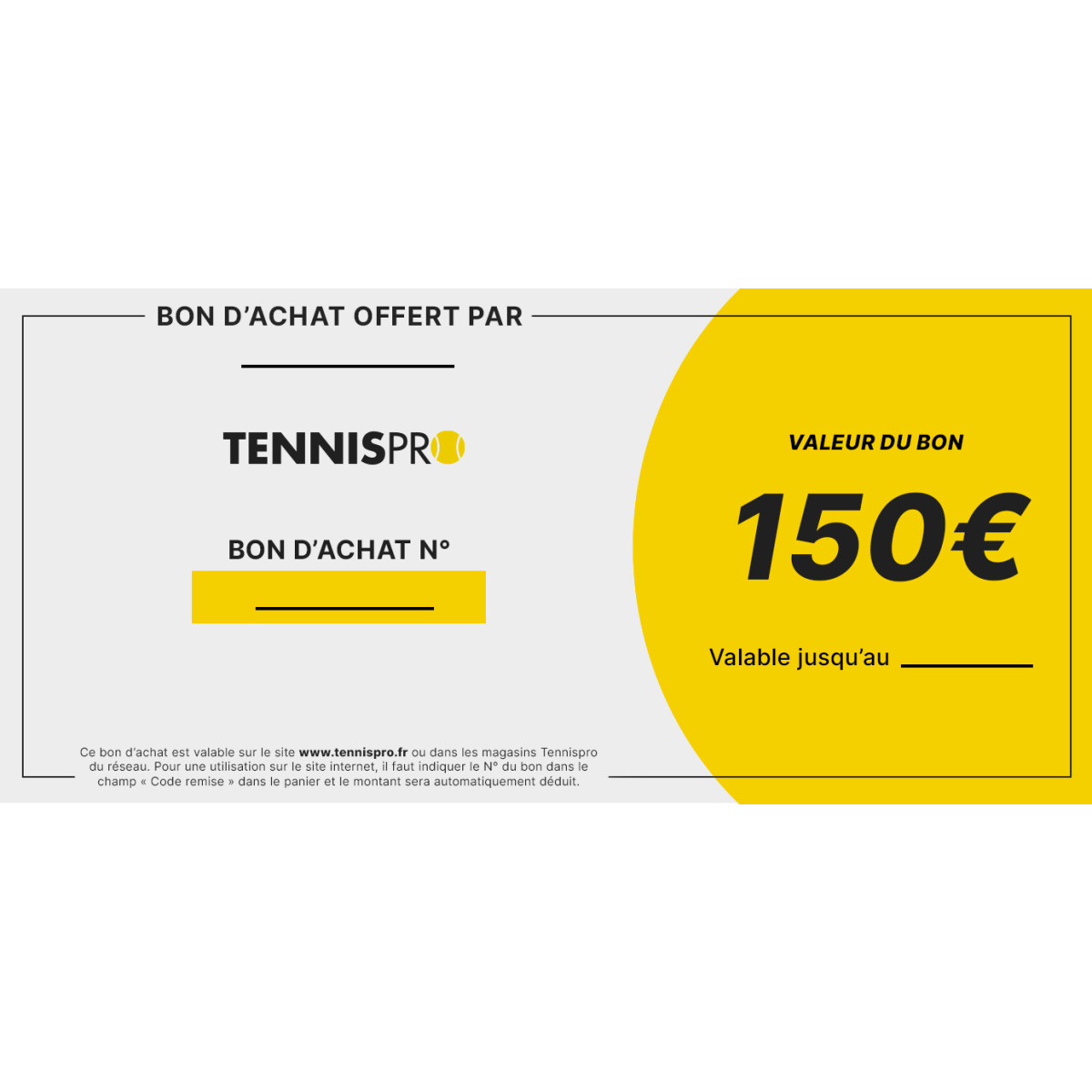 CHEQUE CADEAU TENNISPRO