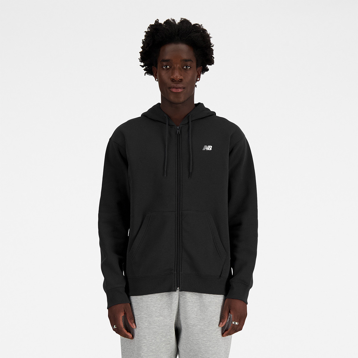 VESTE NEW BALANCE SPORT ESSENTIALS LOGO FLEECE FZ