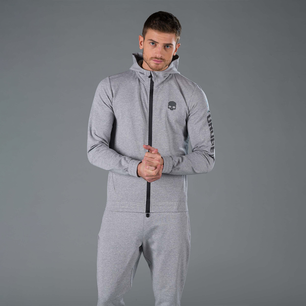 SWEAT HYDROGEN TECH A CAPUCHE ZIPPE SKULL