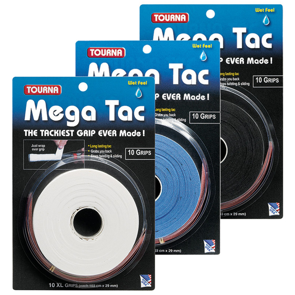 10 SURGRIPS TOURNA MEGATAC