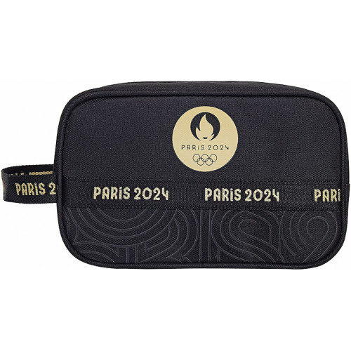 TROUSSE DE TOILETTE NOIR ET OR   